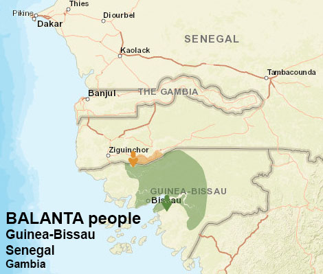 Balanta people map