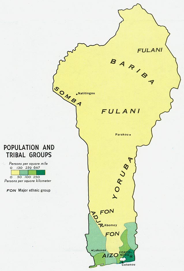 Benin Tribal map
