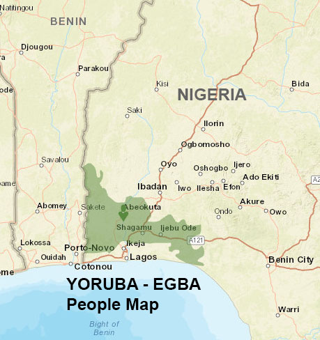 Yoruba-Egba People Map