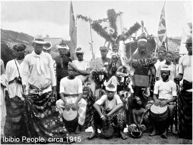 Ibibio people circa 1915