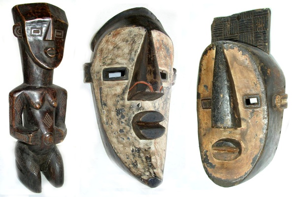 Lwalwa tribe Masks