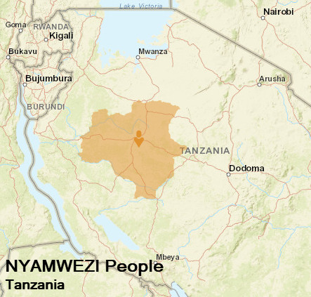 Nyamwezi People Map