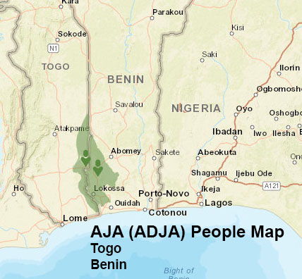 Aja people map
