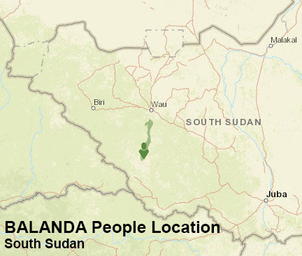 Balanda people map