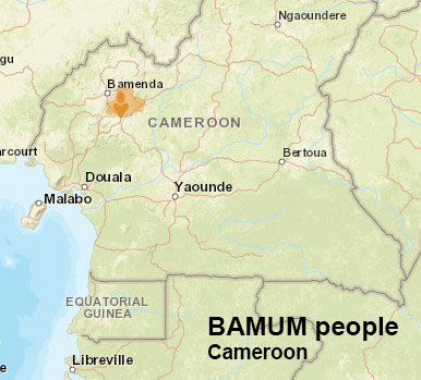 Bamum people map