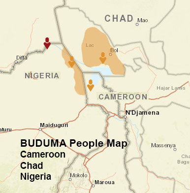 Buduma people map
