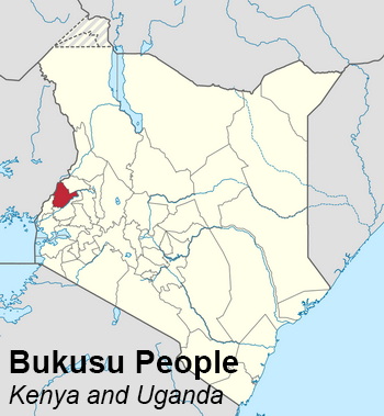 Bukusu people map