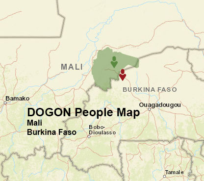 Dogon people map
