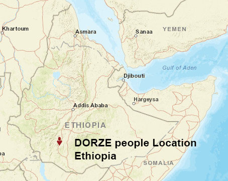Dorze people map