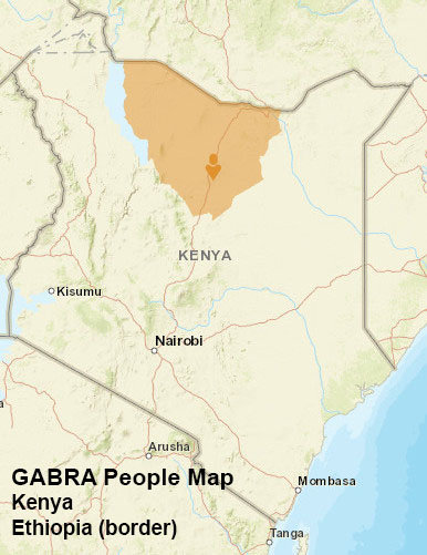 Gabra people map