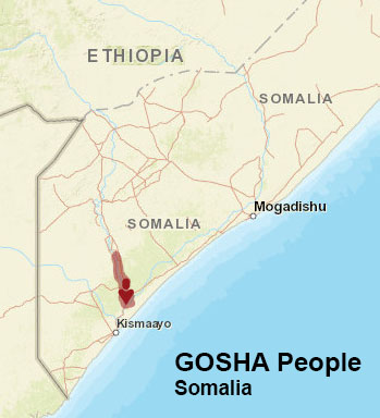 Gosha people map