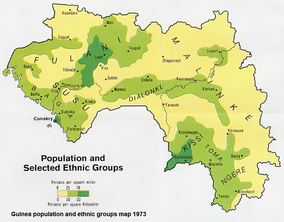 Guinea Ethnic map