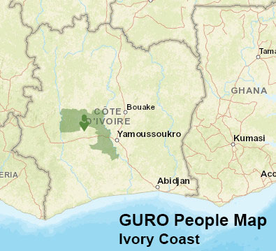 Guro people map