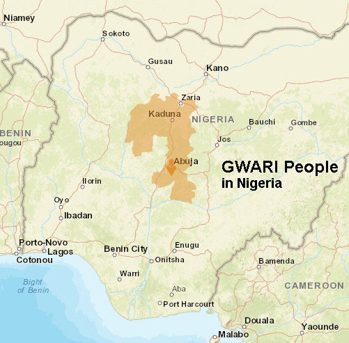 Gwari people map