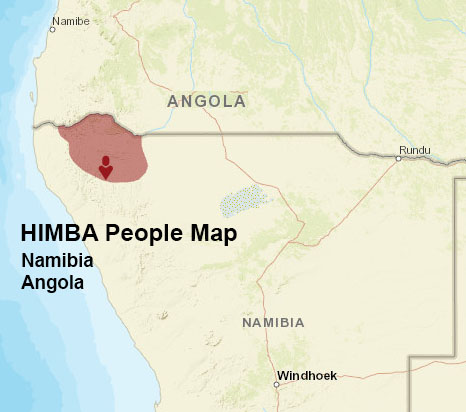 Himba people map