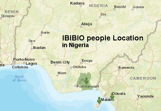 Ibiibio people map