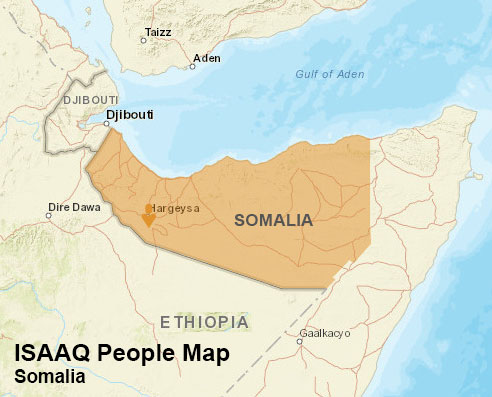 Isaaq people map
