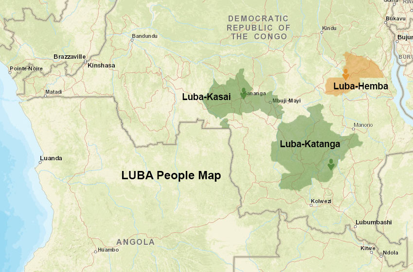 Luba people maps