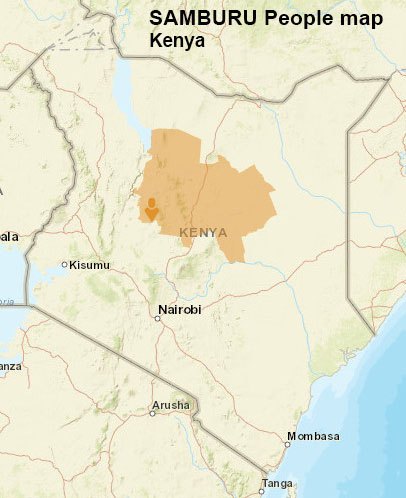 Samburu people map