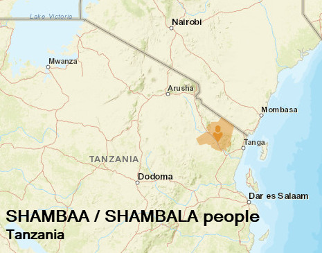 Shambaa People map