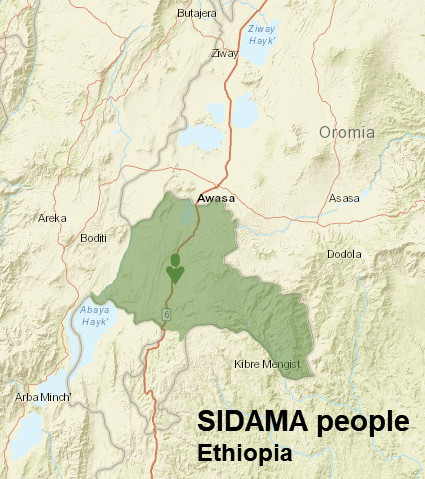 Sidama People Map