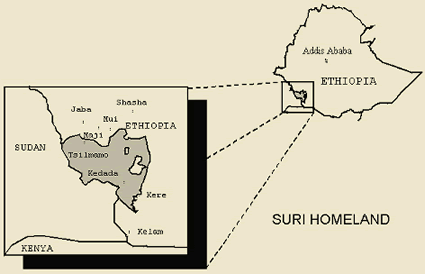 Surma people map
